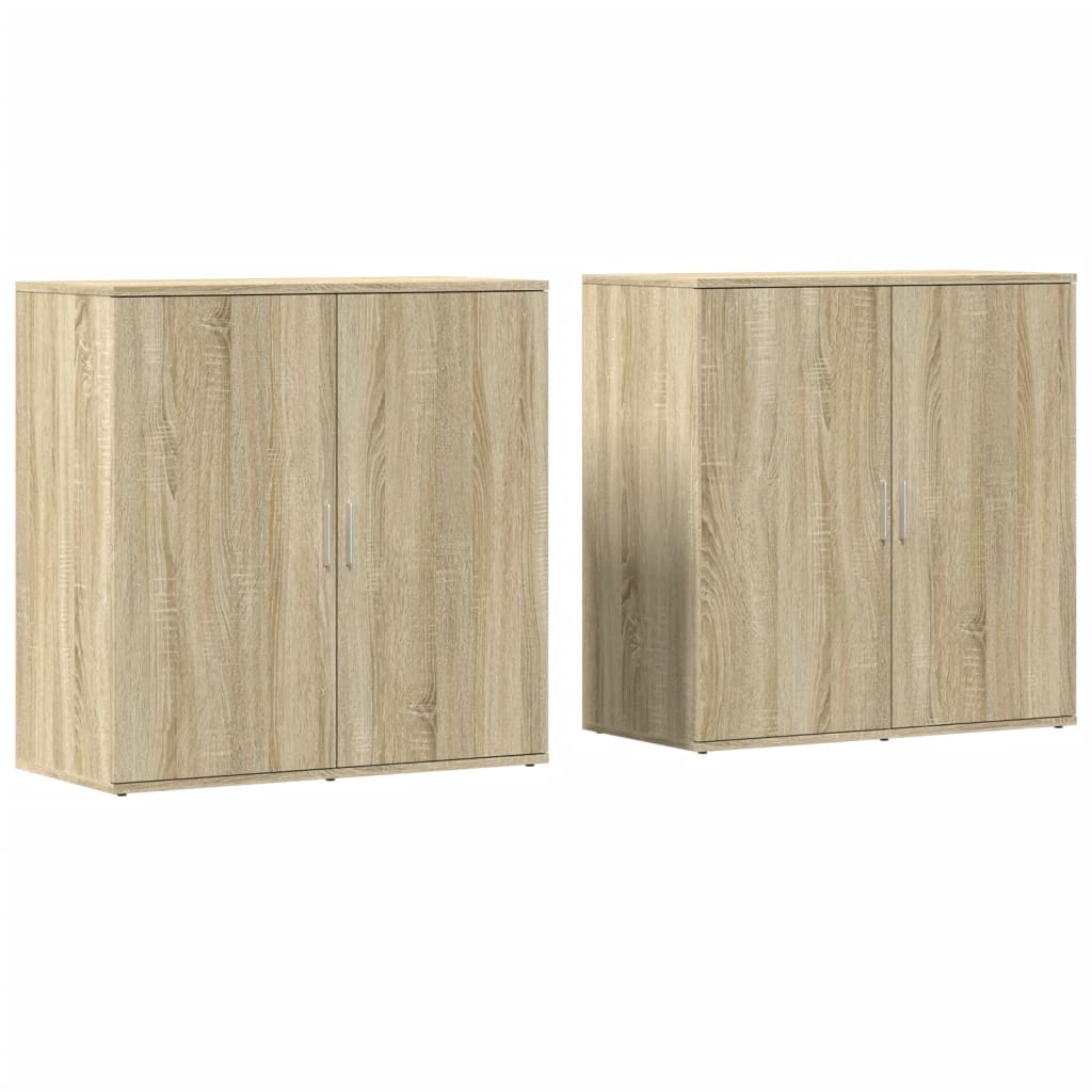 Sideboards 2 pcs Sonoma Oak 79x38x80 cm Engineered Wood